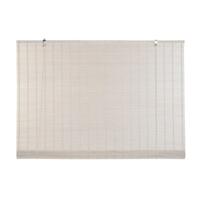 Rolgordijn DKD Home Decor Gelakt Wit Bamboe 120 x 2 x 230 cm