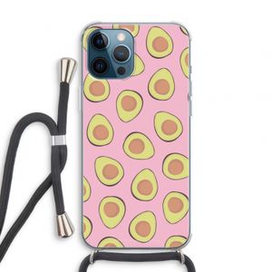 Dancing avocados: iPhone 12 Pro Transparant Hoesje met koord