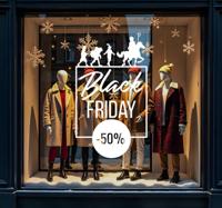 korting cadeau black friday sticker