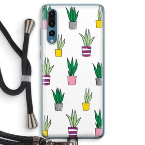 Sanseveria: Huawei P20 Pro Transparant Hoesje met koord