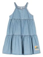 ZIMMERMANN Kids robe évasée August en jean - Bleu