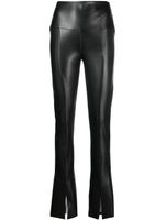 Norma Kamali pantalon en cuir artificiel à coupe skinny - Noir