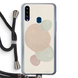 Geo #9: Samsung Galaxy A20s Transparant Hoesje met koord