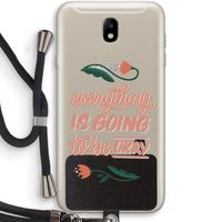 Optimistic flower girl: Samsung Galaxy J7 (2017) Transparant Hoesje met koord