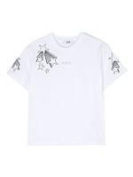 MSGM Kids t-shirt en coton à imprimé étoile - Blanc - thumbnail