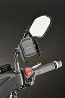 INTERPHONE gsm-houder "quiklox" met vasthoudsysteem cell phone holder interph quiklox crab, mirrow moun