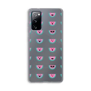 Smiley watermeloenprint: Samsung Galaxy S20 FE / S20 FE 5G Transparant Hoesje