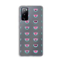 Smiley watermeloenprint: Samsung Galaxy S20 FE / S20 FE 5G Transparant Hoesje