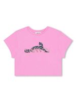 Lanvin Enfant t-shirt en coton à logo imprimé - Rose - thumbnail