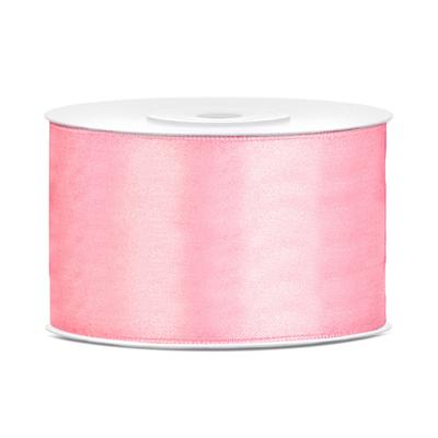Hobby Sierlint satijn - licht roze - 25 meter - cadeaulint - satijnlint/sierlinten