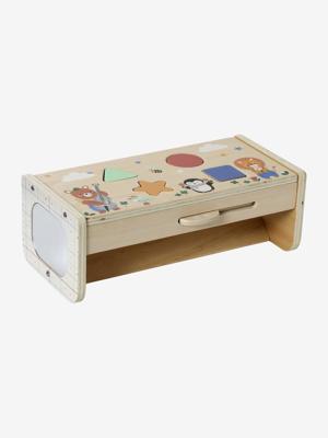 Vormensorteerder 2 in 1 DE VROLIJKE DIEREN van FSC®-hout geel