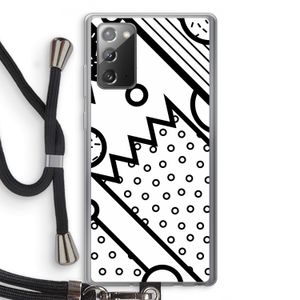 Pop Art #4: Samsung Galaxy Note 20 / Note 20 5G Transparant Hoesje met koord