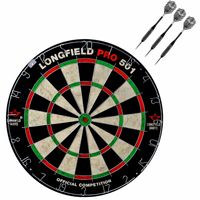 Dartbord set compleet van 45.5 cm met 3x Black Arrow dartpijlen van 25 gram Dartbord set compleet van 45.5 cm met 3x Black Arrow dartpijlen van 25 gram