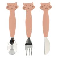 Trixie siliconen eetset - mrs. cat, 3st.