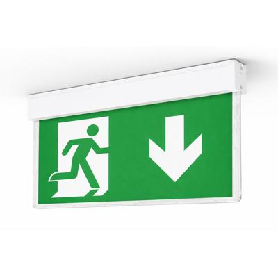 LED Noodverlichting - Pragmi Gliss - Inbouw en Opbouw - 3 Watt - 60 Lumen - Helder/Koud Wit 6500K - Zelfdiagnose 1 uur - IP20 - Wit - Kunststof