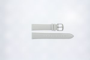 Timex horlogeband T2P164 / P2P164 / 2P164 Leder Cream wit / Beige / Ivoor 18mm + beige stiksel