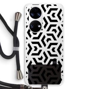 Crazy pattern: Huawei P50 Transparant Hoesje met koord