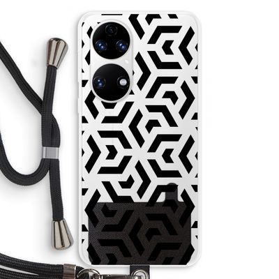 Crazy pattern: Huawei P50 Transparant Hoesje met koord