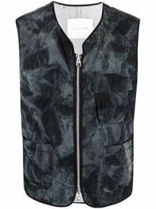 Mackintosh gilet GENERAL à motif tie dye - Gris