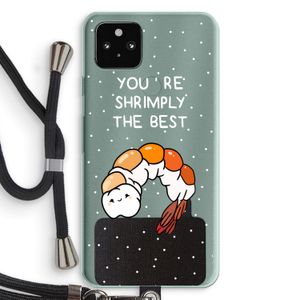 You're Shrimply The Best: Pixel 5a 5G Transparant Hoesje met koord