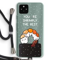 You're Shrimply The Best: Pixel 5a 5G Transparant Hoesje met koord