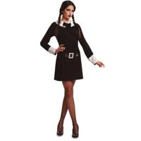 Kostuums voor Volwassenen My Other Me Sinister Girl Zwart Horror S (2 Onderdelen)