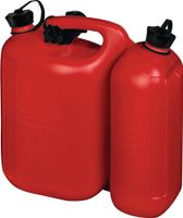 Hunersdorff Dubbele jerrycan voor brandstof | inhoud 5,5 + 3 l | rood HDPe | L316xB145xH312mm | 1 stuk - 825000 825000 - thumbnail