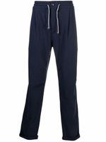 Brunello Cucinelli pantalon droit en coton - Bleu