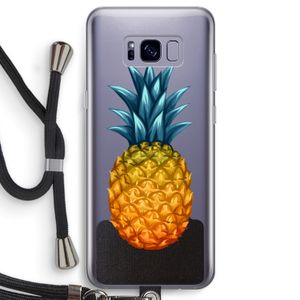 Grote ananas: Samsung Galaxy S8 Transparant Hoesje met koord
