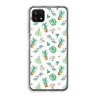 Ananas bladeren: Samsung Galaxy A22 5G Transparant Hoesje