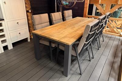 Tuinset Aurum - Tafel met 6 verstelbare stoelen- - Aluminium- Sens-Line