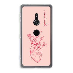 Blooming Heart: Sony Xperia XZ2 Transparant Hoesje