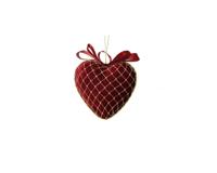 Kersthanger foam 8 cm ossenbloed hart
