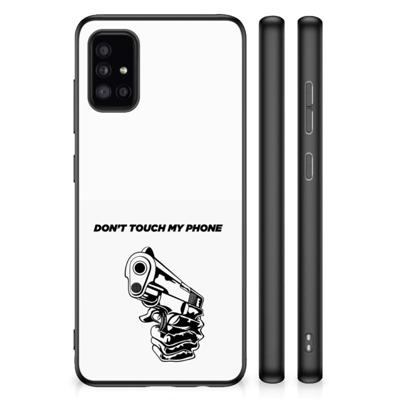 Samsung Galaxy A51 | TPU Hoesje | Gun Don&apos;t Touch My Phone