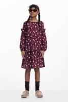 Boho bloemenjurk - RED - 13/14