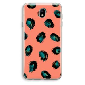 Pink Cheetah: Samsung Galaxy J7 (2017) Transparant Hoesje