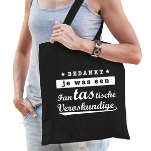 Fantastische verloskundige cadeau tas zwart voor dames