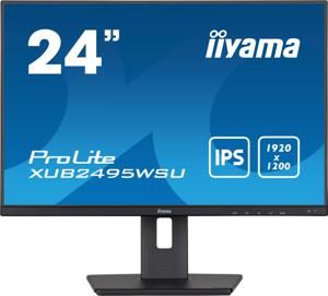 iiyama ProLite XUB2495WSU-B5 computer monitor 61,2 cm (24.1") 1920 x 1200 Pixels WUXGA LCD Zwart