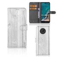 Nokia G50 | Book Style Case | White Wood | Portemonnee hoesje
