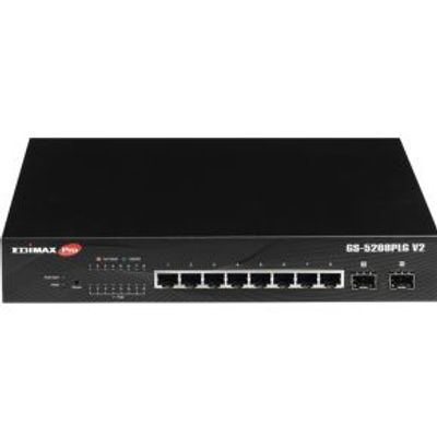 Edimax GS-5208PLG V2 netwerk-switch Managed Gigabit Ethernet (10/100/1000) Power over Ethernet (PoE)