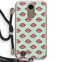 Lipjes: LG K10 (2017) Transparant Hoesje met koord