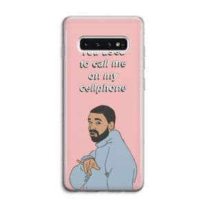 Hotline bling: Samsung Galaxy S10 4G Transparant Hoesje
