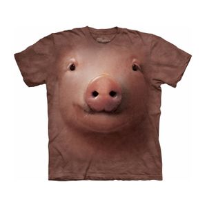 Dieren T-shirt varken/big voor volwassenen