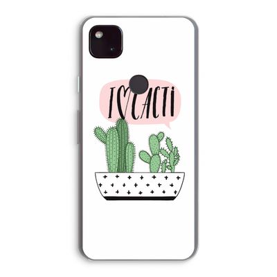 I love cacti: Google Pixel 4a 5G Transparant Hoesje