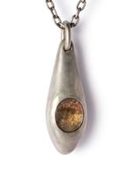 Parts of Four collier Chrysalis à pendentif en quartz - Argent - thumbnail