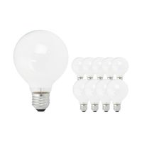 Multipack 10x Standaard Gloeilamp Globe Opal E27 G120 100W 230V - thumbnail