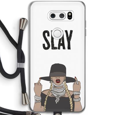 Slay All Day: LG V30 Transparant Hoesje met koord