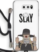 Slay All Day: LG V30 Transparant Hoesje met koord