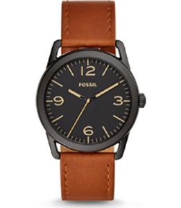 Horlogeband Fossil BQ2305 Leder Bruin 22mm
