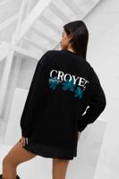Croyez Botanique Longsleeve Dames Zwart/Blauw - Maat XS - Kleur: ZwartBlauw | Soccerfanshop